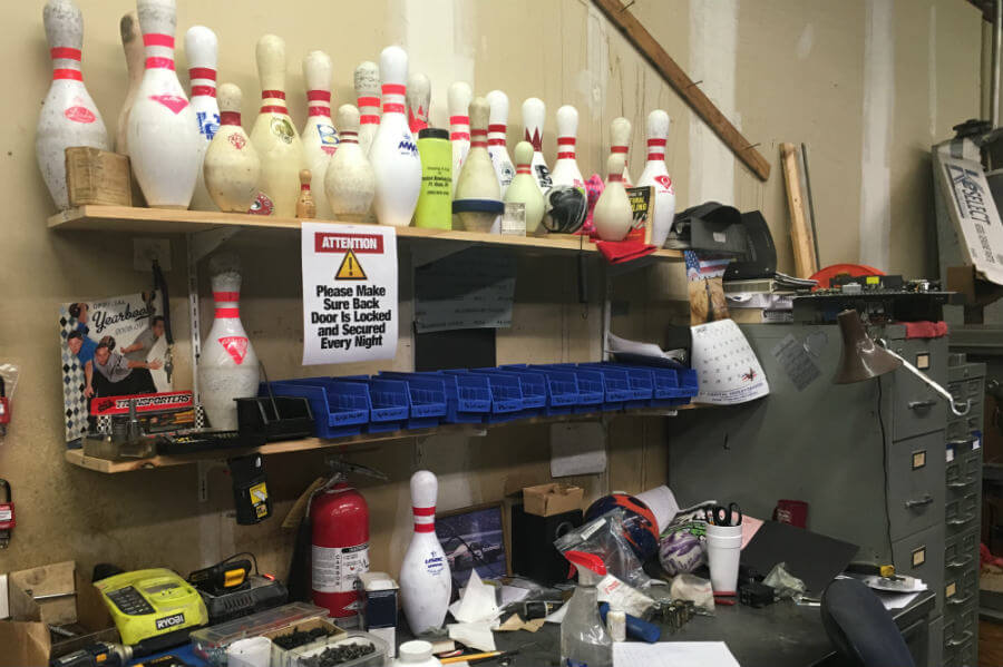 Enjoying a behindthescenes look at a local, familyowned bowling