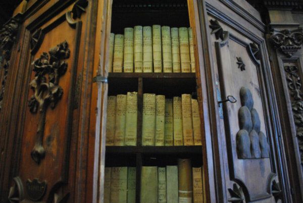 Books are pictured in a cabinet in the Vatican Apostolic Archives. Pope Leo XIII founded the Vatican School of Paleography, Diplomatics and Archive Administration in 1884, just a few years after he opened the archives to the world's scholars