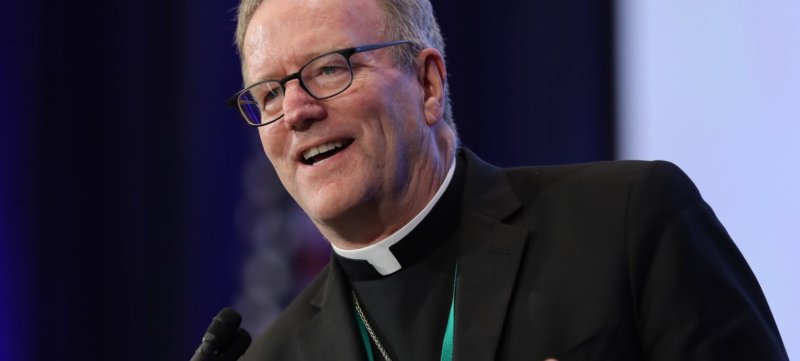 Los Angeles Auxiliary Bishop Robert E. Barron speaks during the fall general assembly of the U.S. Conference of Catholic Bishops in Baltimore Nov. 11, 2019.