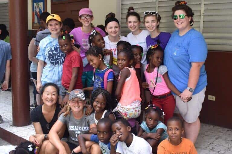 young adult missioners in Haiti