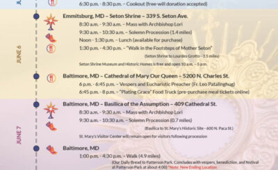Eucharistic Pilgrimage flyer