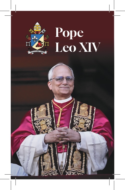 Pope Leo prayer card