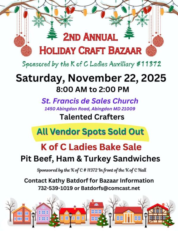 Holiday Craft Bazaar flyer