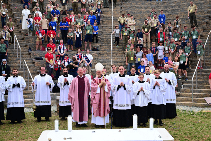 Saint Carlo Acutis Camping Retreat flyer