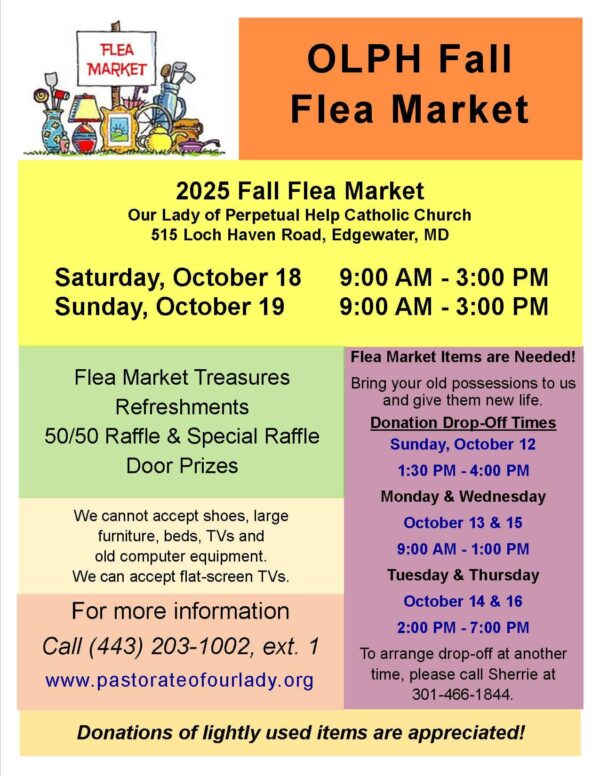 OLPH Flea Market flyer