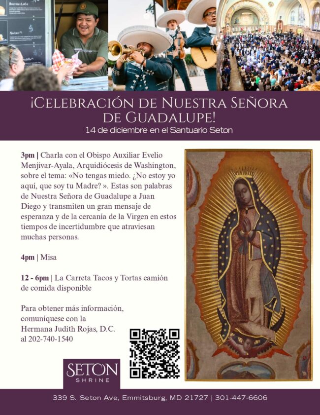 Celebración de Nuestra Señora de Guadalupe flyer