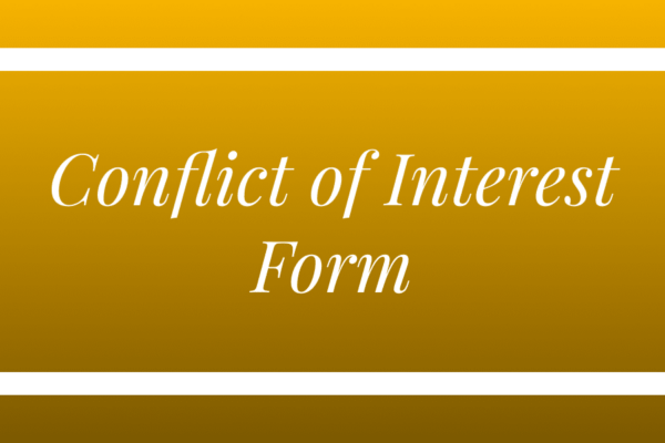 conflict of interest form