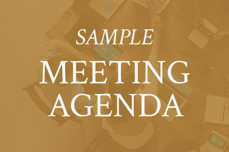 sample meeting agenda