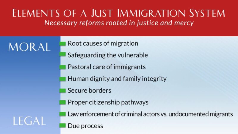 elements of a just immigration system