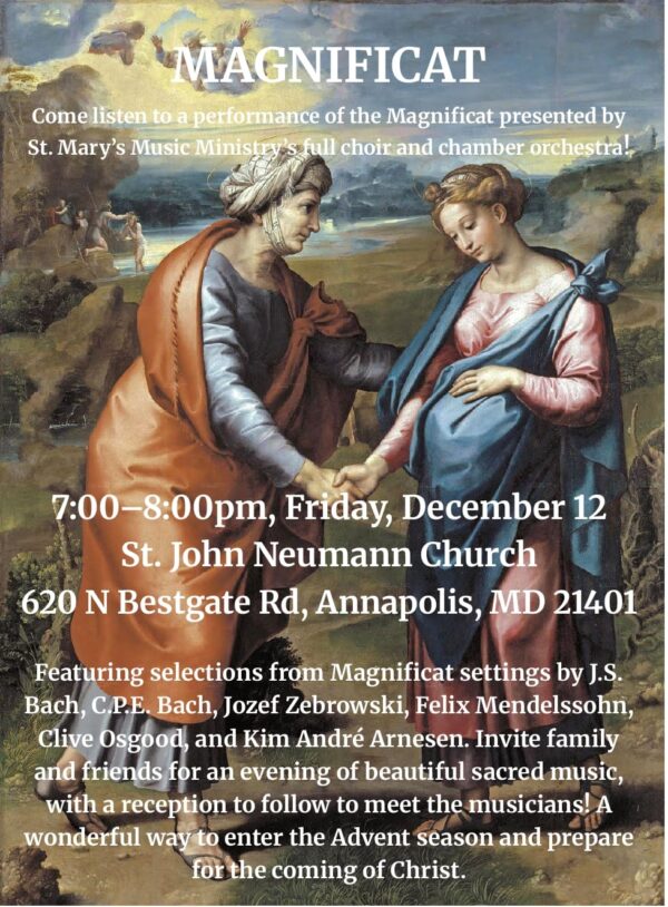 Magnificat concert flyer