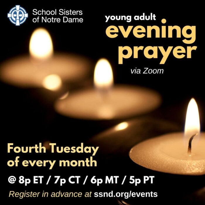 young adult online evening prayer