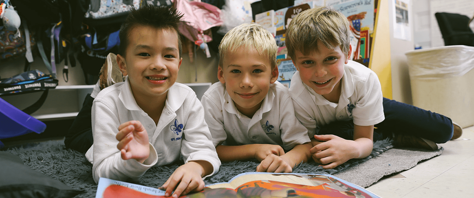 St. Mary elementary kids reading