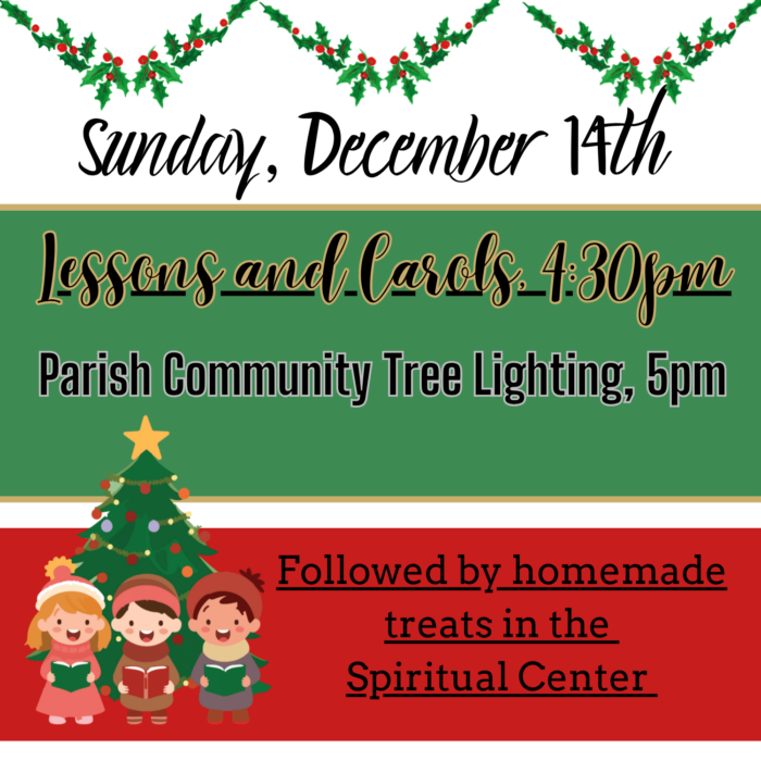 lessons and carols and tree lighting