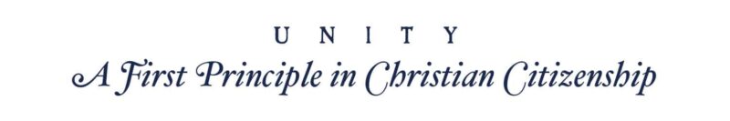 Unity - a first principle in christian citizenship