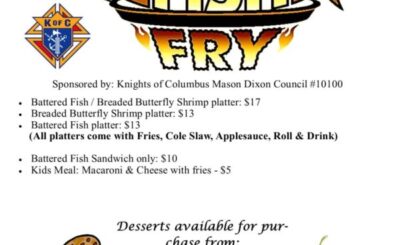 St. Mary fish fry flyer