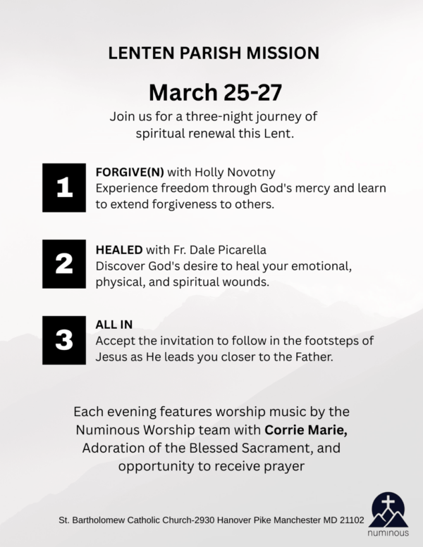 St. Bartholomew lenten parish mission