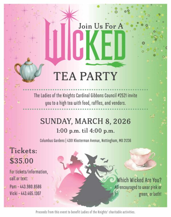 Wicked Tea Party flyer