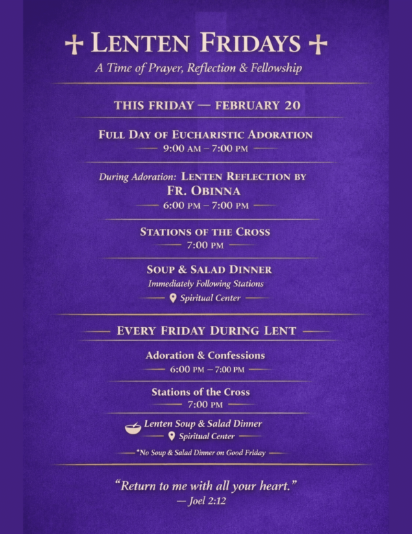 Full day of Eucharistic Adoration