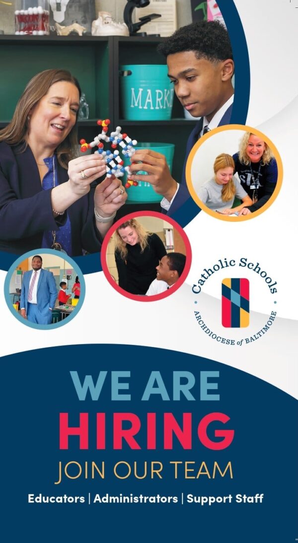 we are hiring catholic schools flyer