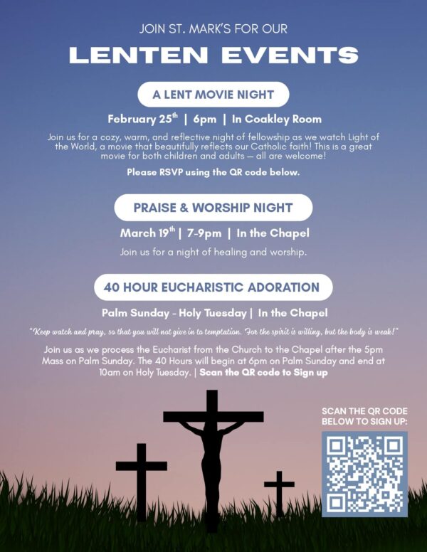lent events at St. Mark