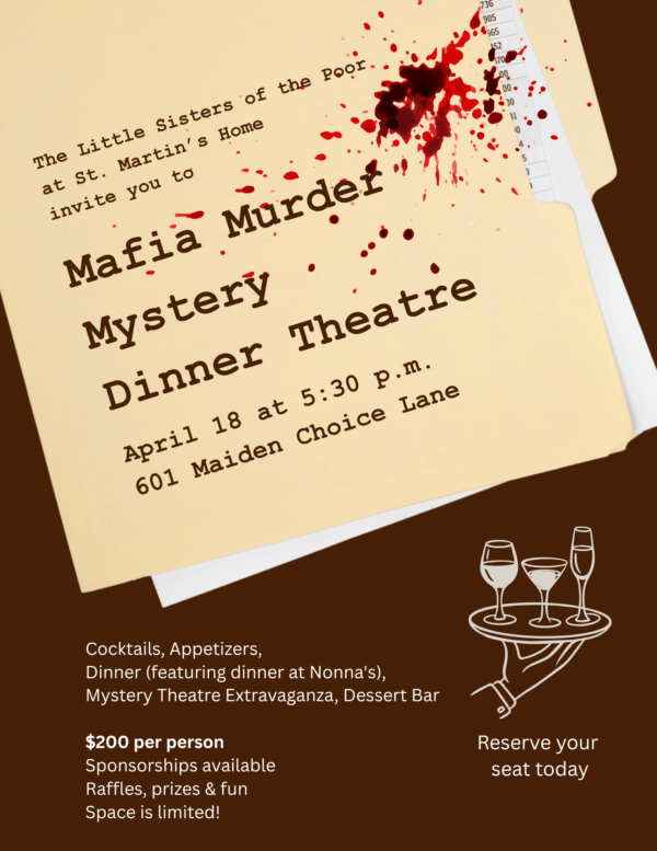 Little Sisters of the Poor Mafia Murder Dinner Theatre flyer