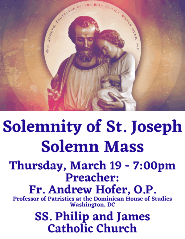 Solemnity of St. Joseph flyer