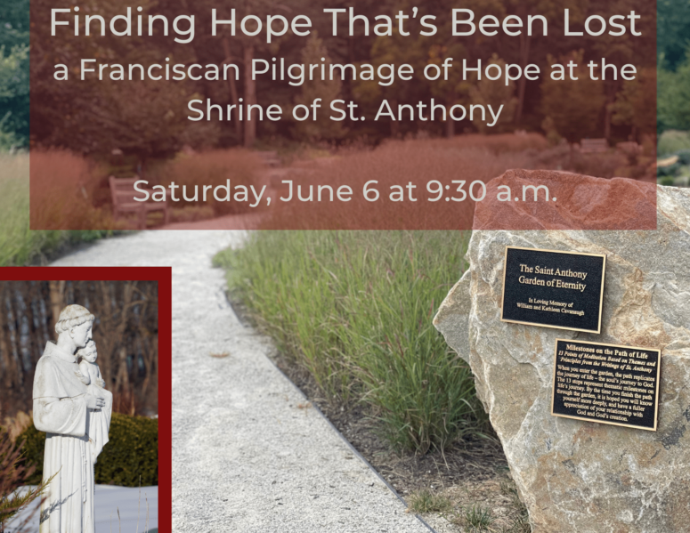 Finding Hope That's Been Lost pilgrimage flyer