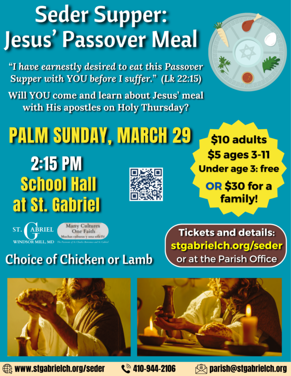 Seder Supper flyer